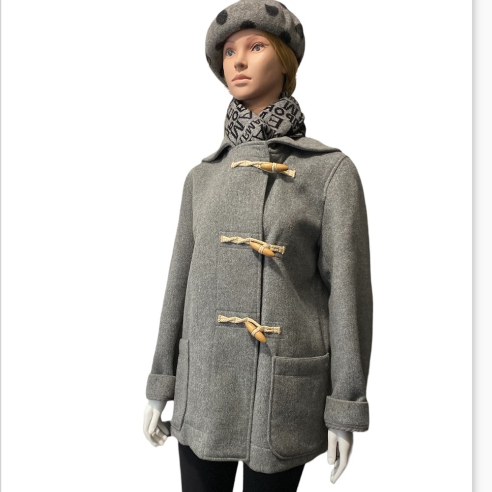 Lacoste Wool No linen Grey Coat Size 42-M